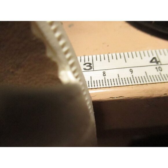 Vintage Womens Sandals 6 US 23 mexico Sandak Molded Rubber White Bety NOS - Picture 9 of 9